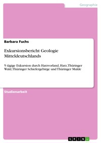 Exkursionsbericht Geologie Mitteldeutschlands - Barbara Fuchs - E-Book