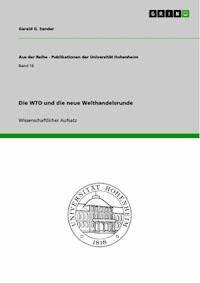 Die WTO und die neue Welthandelsrunde - Gerald G. Sander - E-Book