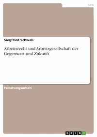 Arbeitsrecht und Arbeitsgesellschaft der Gegenwart und Zukunft - Siegfried Schwab - E-Book