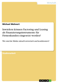Inwiefern können Factoring und Leasing als Finanzierungsinstrumente für Firmenkunden eingesetzt werden? - Michael Mehnert - E-Book
