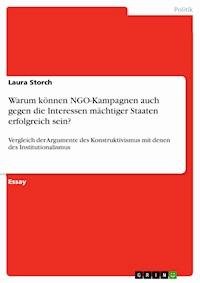 Warum können NGO-Kampagnen auch gegen die Interessen mächtiger Staaten erfolgreich sein? - Laura Storch - E-Book