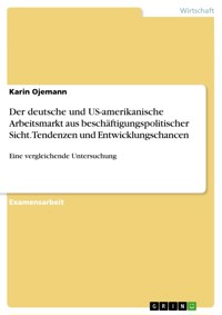 Der deutsche und US-amerikanische Arbeitsmarkt aus beschäftigungspolitischer Sicht.Tendenzen und Entwicklungschancen - Karin Ojemann - E-Book