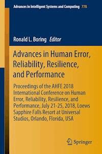 Advances in Human Error, Reliability, Resilience, and Performance -  - E-Book