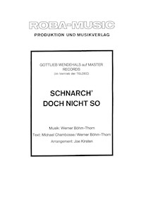 Scharch' doch nicht so - gottlieb Wendehalt - E-Book