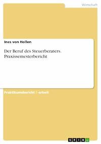 Der Beruf des Steuerberaters. Praxissemesterbericht - Ines von Hollen - E-Book