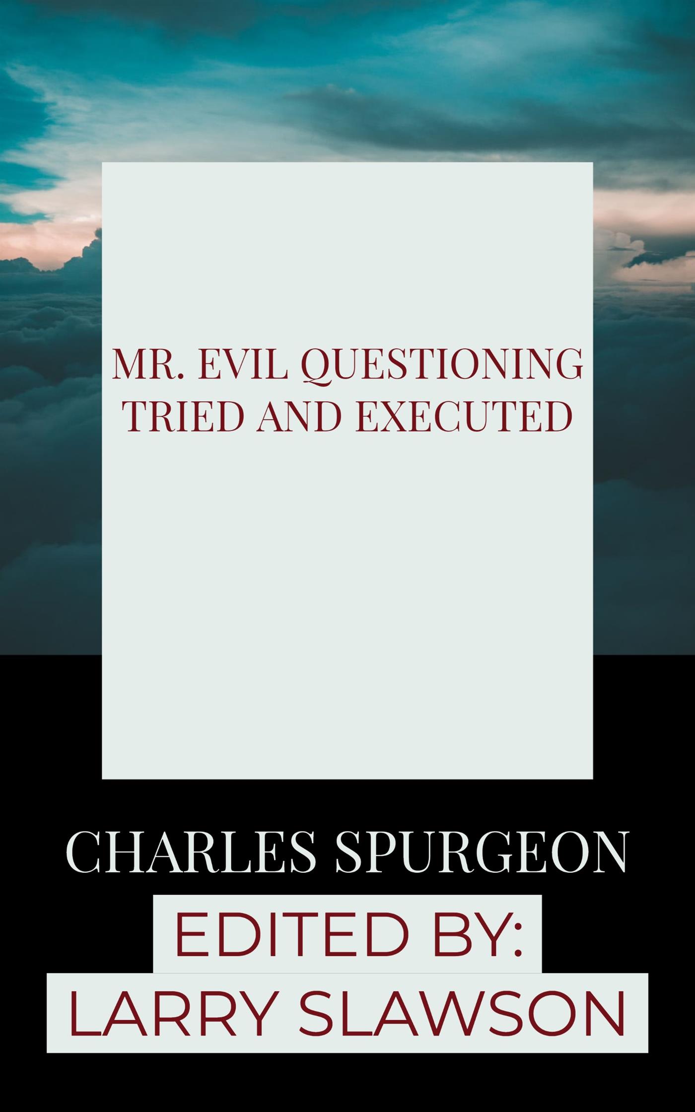 Mr. Evil Questioning Tried and Executed - Larry Slawson - E-Book