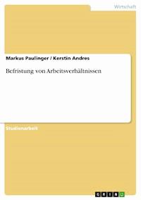 Befristung von Arbeitsverhältnissen - Markus Paulinger - E-Book