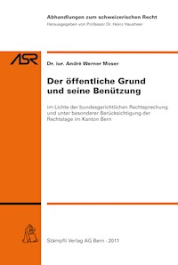Der öffentliche Grund und seine Benützung - André Werner Moser - E-Book
