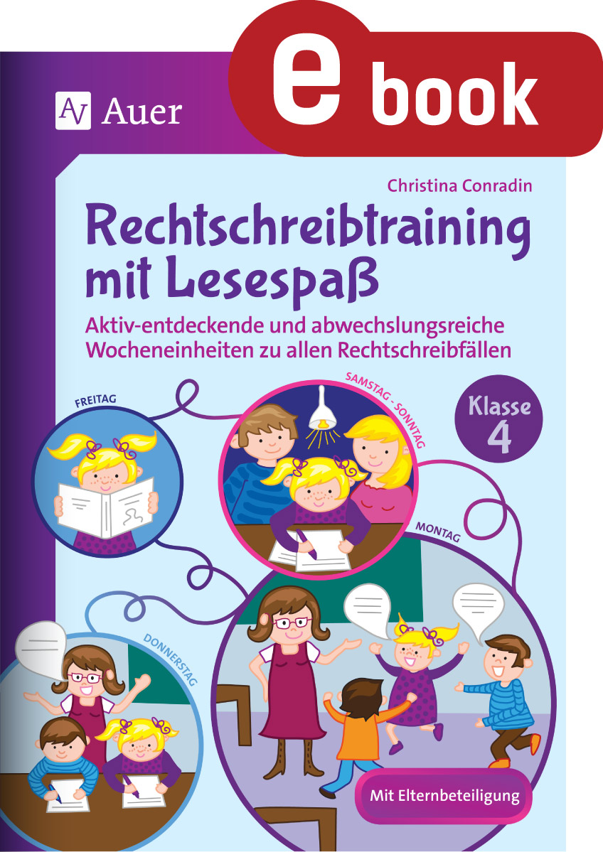Rechtschreibtraining mit Lesespaß - Klasse 4 - Christina Conradin - E-Book
