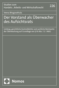 Der Vorstand als Überwacher des Aufsichtsrats - Veena Bhagavathula - E-Book
