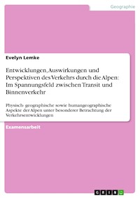 Entwicklungen, Auswirkungen und Perspektiven des Verkehrs durch die Alpen: Im Spannungsfeld zwischen Transit und Binnenverkehr - Evelyn Lemke - E-Book