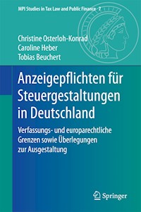 Anzeigepflichten für Steuergestaltungen in Deutschland - Christine Osterloh-Konrad - E-Book