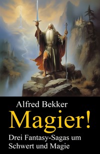 Magier! Drei Fantasy-Sagas um Schwert und Magie - Alfred Bekker - E-Book