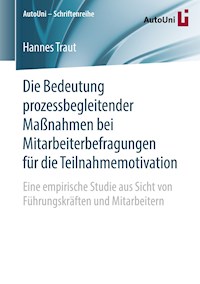 Die Bedeutung prozessbegleitender Maßnahmen bei Mitarbeiterbefragungen für die Teilnahmemotivation - Hannes Traut - E-Book