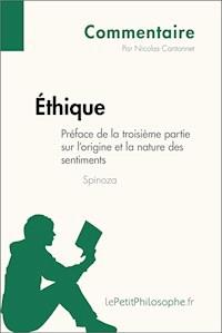 Éthique de Spinoza - Préface de la troisième partie sur l'origine et la nature des sentiments (Commentaire) - Nicolas Cantonnet - E-Book