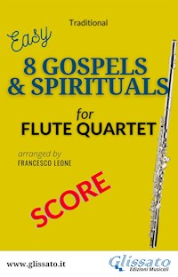 Flute quartet sheet music "8 Gospels & Spirituals " score - traditional American - E-Book