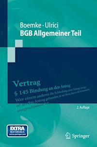 BGB Allgemeiner Teil - Burkhard Boemke - E-Book