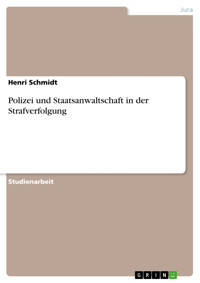 Polizei und Staatsanwaltschaft in der Strafverfolgung - Henri Schmidt - E-Book