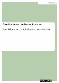 Peer Education in Schulen Sachsen-Anhalts - Chrystina Kunze - E-Book