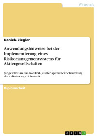 Anwendungshinweise bei der Implementierung eines Risikomanagementsystems für Aktiengesellschaften - Daniela Ziegler - kostenlos E-Book