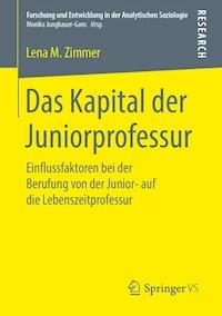 Das Kapital der Juniorprofessur - Lena M. Zimmer - E-Book