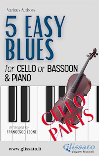 5 Easy Blues - Cello/Bassoon & Piano (Cello parts) - Ferdinand "Jelly Roll" Morton - E-Book