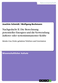 Nachgedacht II. Die Berechnung potentieller Energien und die Verwendung äußerer oder systemimmanenter Kräfte - Joachim Schmidt - E-Book