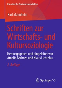Schriften zur Wirtschafts- und Kultursoziologie - Karl Mannheim - E-Book