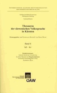 Thesaurus der slowenischen Volkssprache in Kärnten - - E-Book