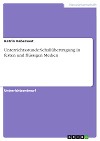 Unterrichtsstunde:Schallübertragung in festen und flüssigen Medien - Katrin Habersaat - E-Book