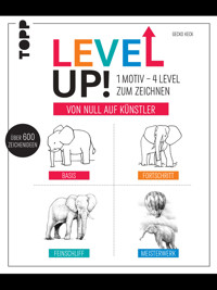 Level up! 1 Motiv - 4 Level zum Zeichnen - Gecko Keck - E-Book