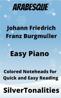 Arabesque Easy Piano Sheet Music with Colored Notation - SilverTonalities - E-Book