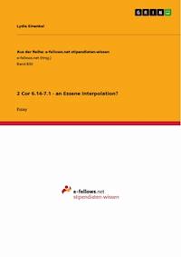2 Cor 6.14-7.1 - an Essene Interpolation? - Lydia Einenkel - E-Book