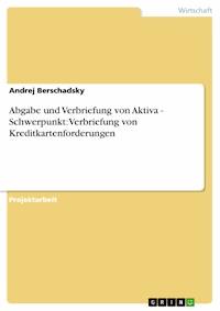 Abgabe und Verbriefung von Aktiva - Schwerpunkt: Verbriefung von Kreditkartenforderungen - Andrej Berschadsky - E-Book