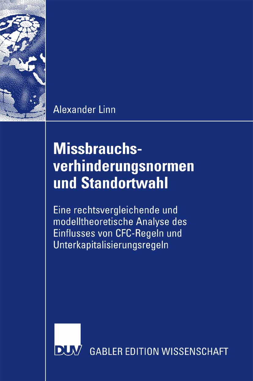 Missbrauchsverhinderungsnormen und Standortwahl - Alexander Linn - E-Book