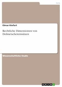 Rechtliche Dimensionen von Dolmetschereinsätzen - Elmar Kiefert - E-Book