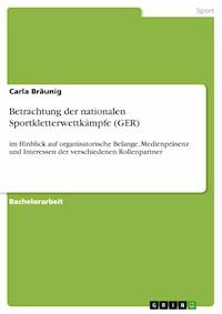 Betrachtung der nationalen Sportkletterwettkämpfe (GER) - Carla Bräunig - E-Book