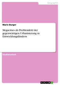 Megacities als Problemfeld der gegenwärtigen Urbanisierung in Entwicklungsländern - Marie Burger - E-Book
