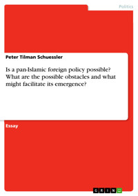 Is a pan-Islamic foreign policy possible? What are the possible obstacles and what might facilitate its emergence? - Peter Tilman Schuessler - E-Book