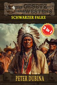 3 Western in 1: Schwarzer Falke - Peter Dubina - E-Book