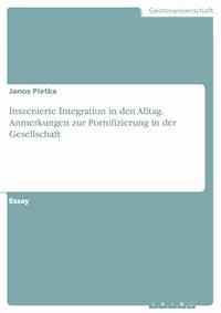 Inszenierte Integration in den Alltag. Anmerkungen zur Pornifizierung in der Gesellschaft - Janos Pletka - E-Book