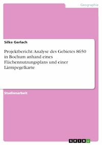 Projektbericht: Analyse des Gebietes 8650 in Bochum anhand eines Flächennutzungsplans und einer Lärmpegelkarte - Silke Gerlach - E-Book