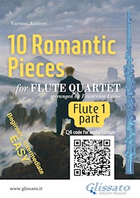 Flute 1 part of "10 Romantic Pieces" for Flute Quartet - Johannes Brahms - E-Book