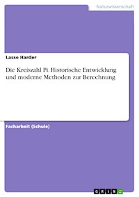 Die Kreiszahl Pi. Historische Entwicklung und moderne Methoden zur Berechnung - Lasse Harder - E-Book