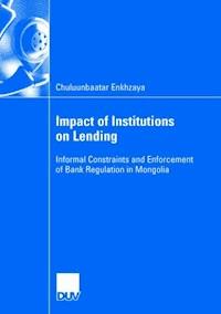 Impact of Institutions on Lending - Chuluunbaatar Enkhzaya - E-Book