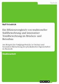 Ein Effizienzvergleich von traditioneller Stahlbewehrung und innovativer Textilbewehrung im Brücken- und Betonbau - Ralf  Friedrich - E-Book
