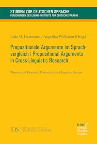 Propositionale Argumente im Sprachvergleich / Propositional Arguments in Cross-Linguistic Research - - E-Book