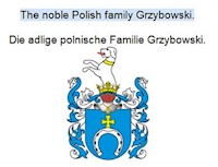 The noble Polish family Grzybowski. Die adlige polnische Familie Grzybowski. - Werner Zurek - E-Book