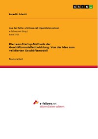 Die Lean-Startup-Methode der Geschäftsmodellentwicklung. Von der Idee zum validierten Geschäftsmodell - Benedikt Schmitt - E-Book