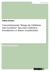 Unterrichtsstunde "Bringe die Glühbirne zum Leuchten!". Bau eines einfachen Stromkreises (3. Klasse, Grundschule) - Tobias Grimm - E-Book